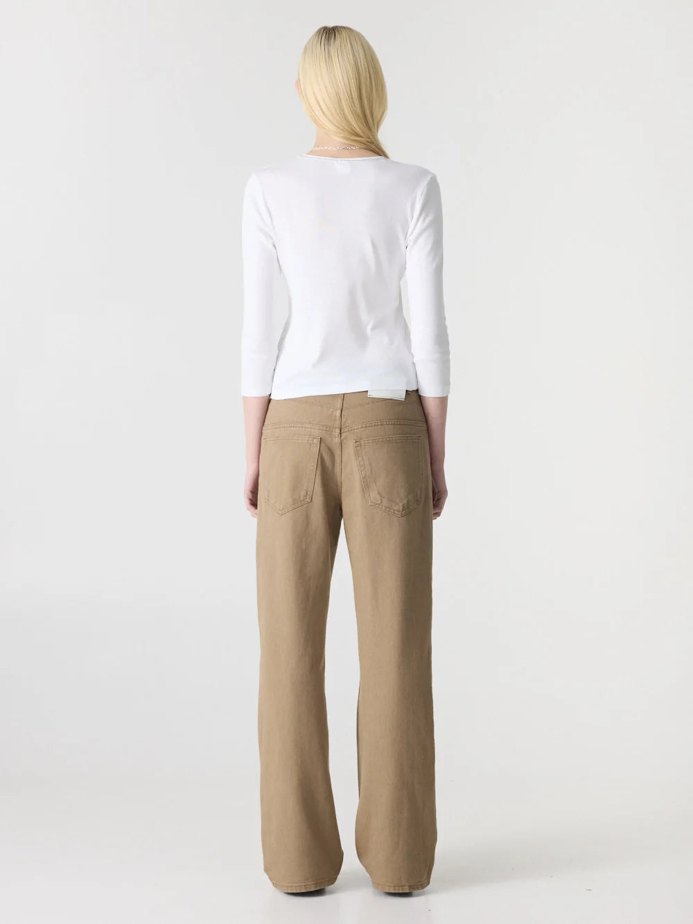 Bassike Low Rise Jean | Tan