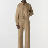 Bassike Cropped Denim Jacket | Tan
