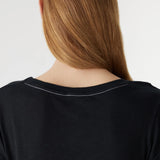 Bassike Slub Heritage Baby T-Shirt | Black