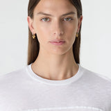 Bassike Slub Yoke Slouch T-Shirt | White (PRE-ORDER)