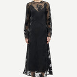 Samsoe Samsoe Samadeleine Dress | Black Blooming Burnout