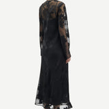 Samsoe Samsoe Samadeleine Dress | Black Blooming Burnout