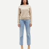 Samsoe Samsoe Boston O-Neck | Cream Melange
