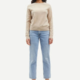 Samsoe Samsoe Boston O-Neck | Cream Melange