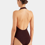 Hunza G Sandy Swim | Metallic Chocolate
