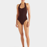 Hunza G Sandy Swim | Metallic Chocolate