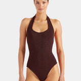 Hunza G Sandy Swim | Metallic Chocolate