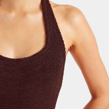 Hunza G Sandy Swim | Metallic Chocolate