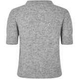 Samsoe Samsoe Sanoura Shortsleeve Cardigan | Grey Melange