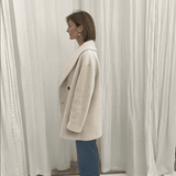 Harris Wharf London Shawl Collar Jacket | Ecru Boucl ©