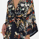 Camilla Long Split Front Twist Jersey Dress | Palacio Poetry