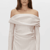 Camilla and Marc Shaw Off Shoulder Dress | Ice Pink