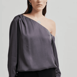 Second Female Livo One Shoulder Blouse | Iron Gate