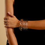NOAH The Label Resin Cloudy Bangle | Clear