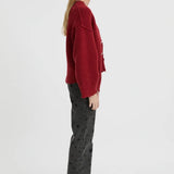 Blanca Pepa Cardigan | Burgundy