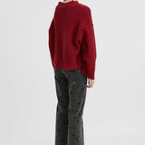 Blanca Pepa Cardigan | Burgundy