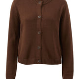 Ceres Life Nelly Long Sleeve Knit Cardi | Chocolate