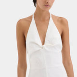 SIR. Alessandra Midi Dress | Ivory