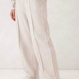 Ceres Life Gracie Relaxed Pin Tuck Trackpant | Almond