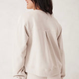 Ceres Life Seamed Fleece Top | Almond