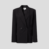 Viktoria & Woods Collective Blazer | Black Wool Double Breasted