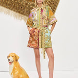 ALEMAIS Clemenza Spliced Mini Dress
