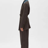 Camilla and Marc Piero Belted Blazer | Silver Bark Brown