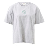Ceres Life Stevie Slouchy Tee | Cloud Marle/CL Crest Print