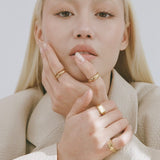 Porter Wave Ring Set | Gold