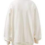 Ceres Life Isla Oversized Slouchy | Winter White Heritage Logo