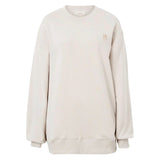 Ceres Life Oversized Slouchy Crew | Almond/Small Logo