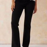 Ceres Life Ponte Bootleg Pant | Black