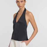 Viktoria & Woods Evian Halter Top | Black