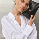 Vestirsi Sloane Mini Leather Convertible Clutch | Black