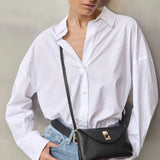 Vestirsi Sloane Mini Leather Convertible Clutch | Black