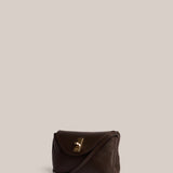 Vestirsi Sloane Mini Leather Convertible Clutch | Dark Chocolate