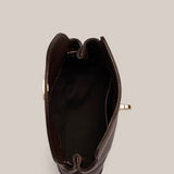 Vestirsi Sloane Mini Leather Convertible Clutch | Dark Chocolate