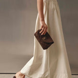 Vestirsi Sloane Mini Suede Convertible Clutch | Dark Chocolate