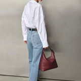 Vestirsi Harper Leather Hobo | Bordeaux