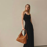 Vestirsi Harper Large Leather Hobo | Tan