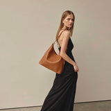 Vestirsi Harper Large Leather Hobo | Tan