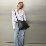 Vestirsi Harper Large Leather Hobo | Black