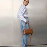 Vestirsi Margot Woven Baguette | Chestnut