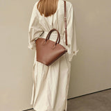 Vestirsi Jamie Leather Tote | Chocolate