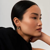 MISSOMA Mini Pave Spike Charm Hoop Earrings | Gold (PRE-ORDER)