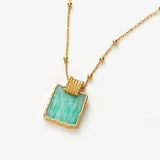 MISSOMA Lena Charm Necklace | Gold/Amazonite (PRE-ORDER)