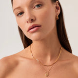 MISSOMA Mini Ridge Heart Charm Pendant Necklace | Gold (PRE-ORDER)