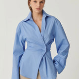 Effie Kats Kalisha Shirt | Blue (PRE-ORDER)