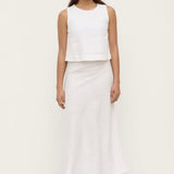 Assembly Label Estelle Linen Top | White (PRE-ORDER)