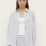 Assembly Label Everyday Womens Linen Long Sleeve Shirt | Cloud (PRE-ORDER)